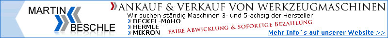 Gebrauchtmaschinenhändler Banner Martin Beschle Werkzeuge & Maschinen GmbH